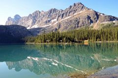 08 Mount Biddle and Ridge To Mount Schaffer Reflected In The Still Water Of Lake O-Hara Morning